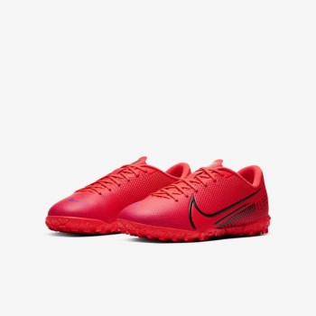 Nike Jr. Mercurial Vapor 13 Academy TF - Nagyobb Gyerek Focicipő - Piros/Piros/Fekete